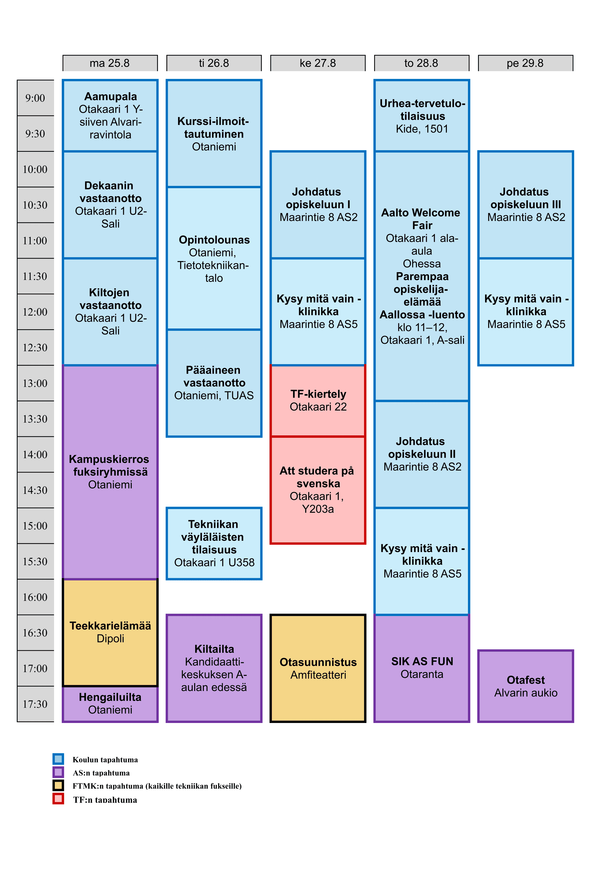 timetable